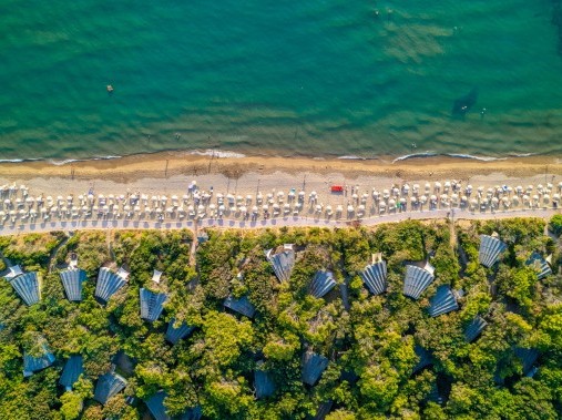 Bird's-eye view of the holiday resort - Riva degli Etruschi San Vincenzo