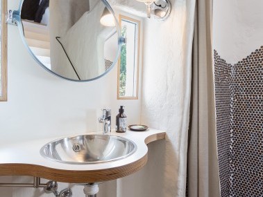 Badezimmer - Feriensiedlung Rustici della Verzasca