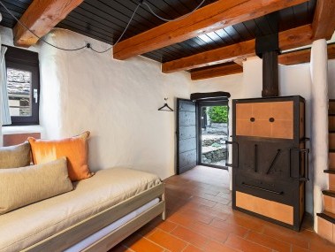 Wohnzimmer - Feriensiedlung Rustici della Verzasca