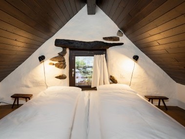 Schlafzimmer - Feriensiedlung Rustici della Verzasca