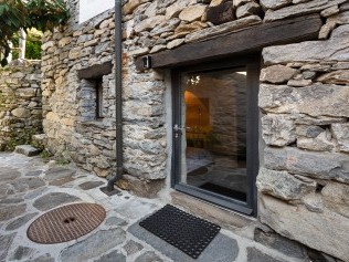 Aussenansicht der Ferienwohnungen - Feriensiedlung Rustici della Verzasca