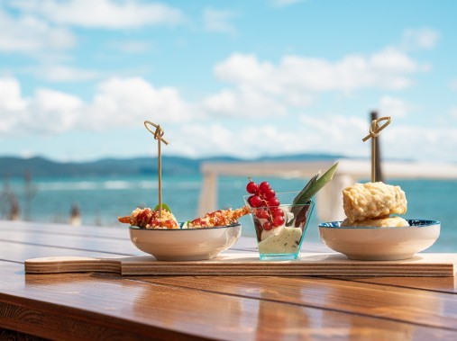 Tapas freschissime nel ristorante sulla spiaggia