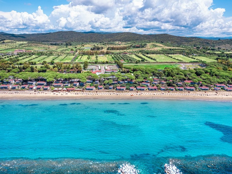 Resort Golfo del Sole Blick vom Meer