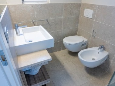 Badezimmer - Ferienwohnung - Golfo del Sole