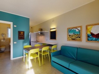 Wohnzimmer - Ferienwohnung - Golfo del Sole