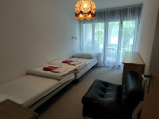 Chambre à coucher - Haus am See Unterterzen