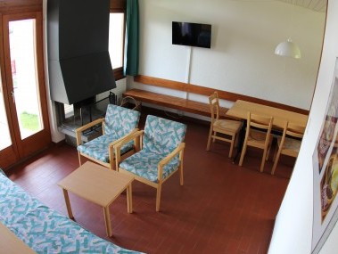 Wohnzimmer mit Essbereich - Leysin Lodge