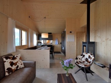 Wohnzimmer - Maiensässresort Aclas Heinzenberg