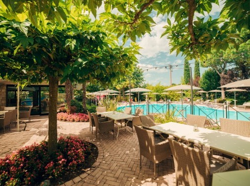 Espace restaurant avec terrasse - Park Residence Il Gabbiano