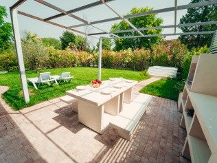 Gemütlicher Aussensitzplatz - Park Residence Il Gabbiano