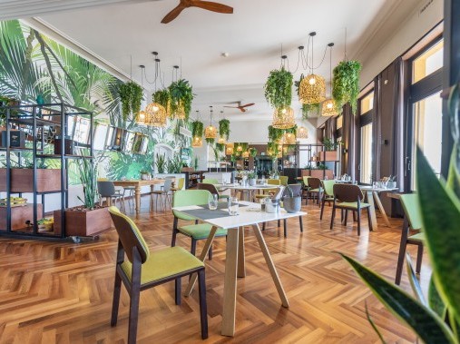 Restaurantbereich - Parkhotel Brenscino Brissago