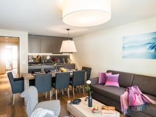 Wohnzimmer - Peaks Place Apartments