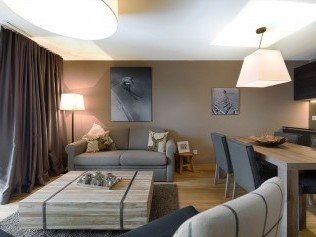 Wohnzimmer - Peaks Place Apartments