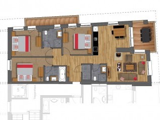 Grundriss - PRIVÀ Alpine Lodge