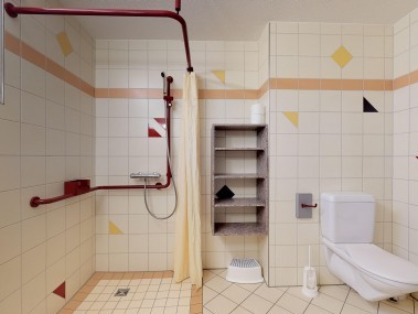 Badezimmer - Reka-Feriendorf Bergün