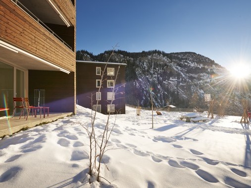 Vue extérieure en hiver - Village de vacances Reka Blatten