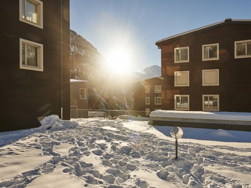 Vue extérieure en hiver - Village de vacances Reka Blatten