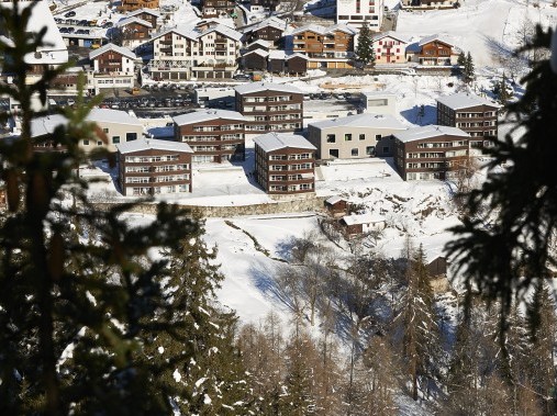 Vue extérieure en hiver - Village de vacances Reka Blatten