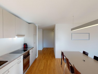 Kitchen with dining area - Reka Holiday Village Blatten