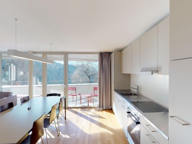 Kitchen with dining area - Reka Holiday Village Blatten