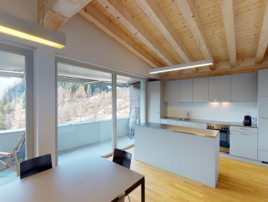 Kitchen with dining area - Reka Holiday Village Blatten