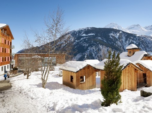 Vista esterna in inverno - Villaggio turistico Reka Disentis