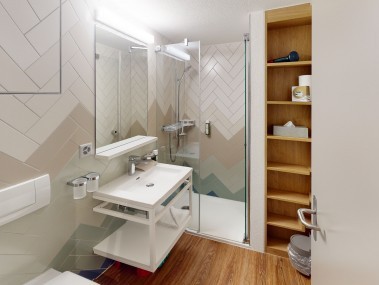 Badezimmer - Reka-Feriendorf Hasliberg