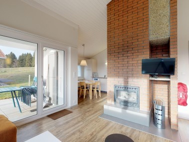 Wohnzimmer mit Essbereich - Reka-Feriendorf Montfaucon