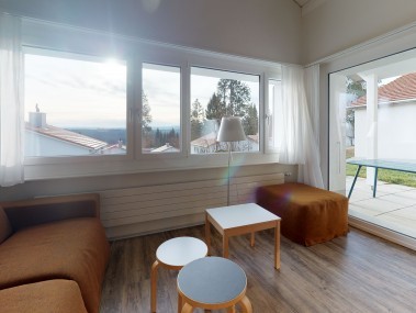 Wohnzimmer mit Essbereich - Reka-Feriendorf Montfaucon