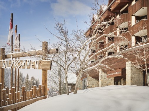 Vue extérieure en hiver - Village de vacances Reka Sörenberg