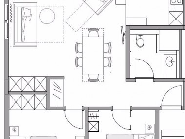 Plan d’appartement type F