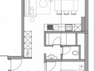 Wohnungsgrundriss Typ P