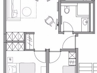 Wohnungsgrundriss Typ D