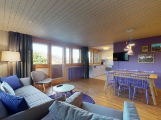 Wohnzimmer mit Essbereich - Reka-Feriendorf Wildhaus