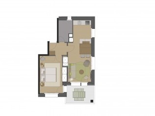 Wohnungsgrundriss Typ D