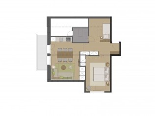 Wohnungsgrundriss Typ E