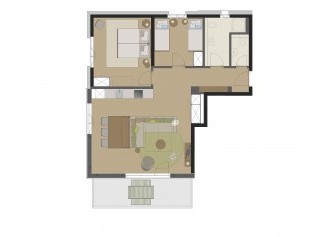 Wohnungsgrundriss Typ H