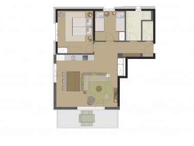 Pianta appartamento tipo H