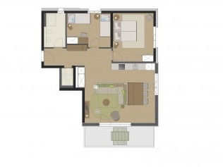 Wohnungsgrundriss Typ I