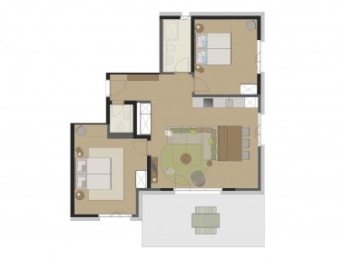 Pianta appartamento tipo J