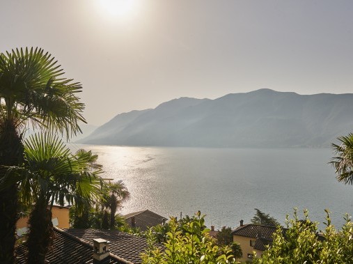 Aussenansicht im Sommer - Reka-Ferienhaus Brissago