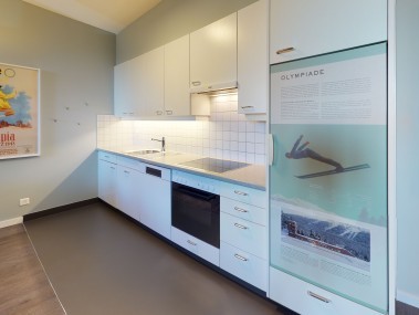 Küche - Reka-Ferienanlage Chesa Engadina Madulain