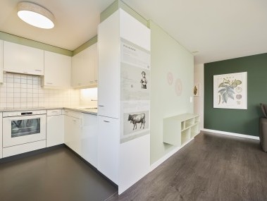 Küche - Reka-Ferienanlage Chesa Engadina Madulain