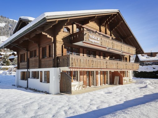 Aussenansicht im Winter - Reka-Ferienhaus Rougemont