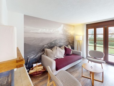 Wohnzimmer mit Essbereich - Reka-Ferienanlage Rougemont