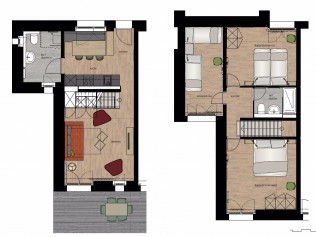 Pianta appartamento tipo E