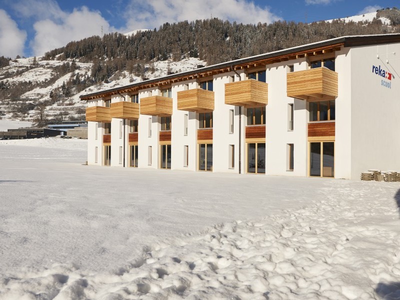 Vista esterna in inverno - Casa di vacanza Reka Scuol