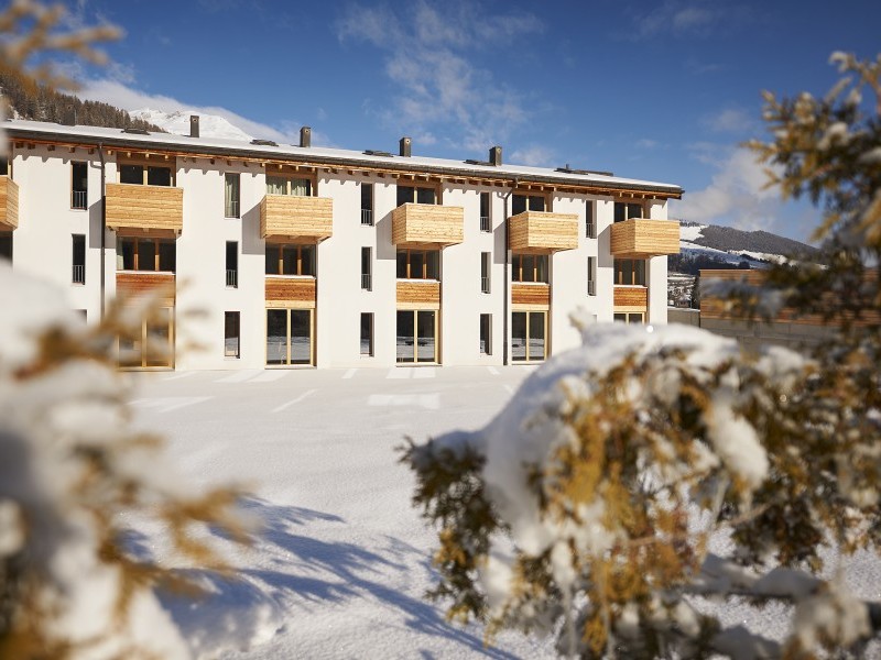 Vista esterna in inverno - Casa di vacanza Reka Scuol