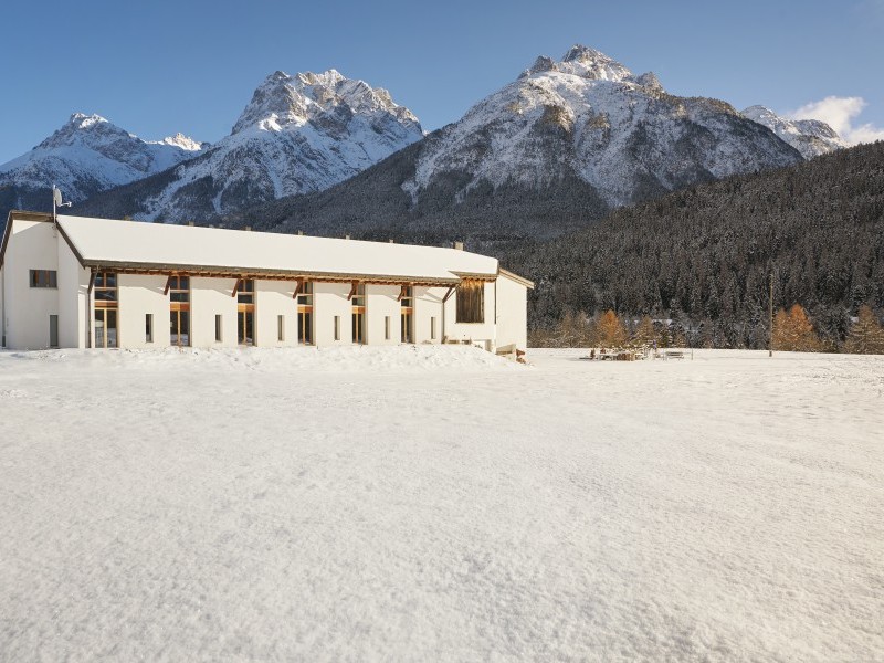 Vista esterna in inverno - Casa di vacanza Reka Scuol