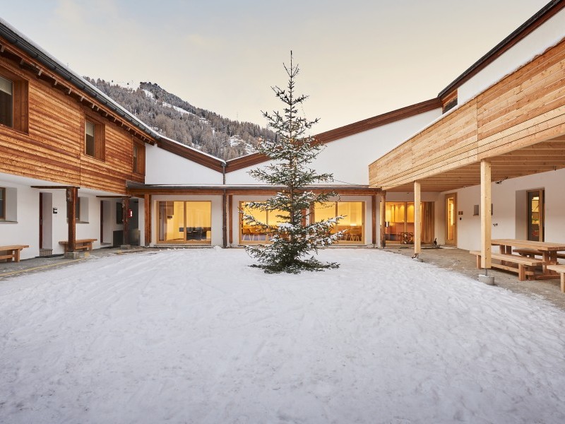 Vista esterna in inverno - Casa di vacanza Reka Scuol